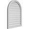 Ekena Millwork Round Top Surface Mount PVC Gable Vent: Functional, w/ 2"W x 1-1/2"P Brickmould Frame, 26"W x 34"H GVPRT26X3402SF - alternate 5